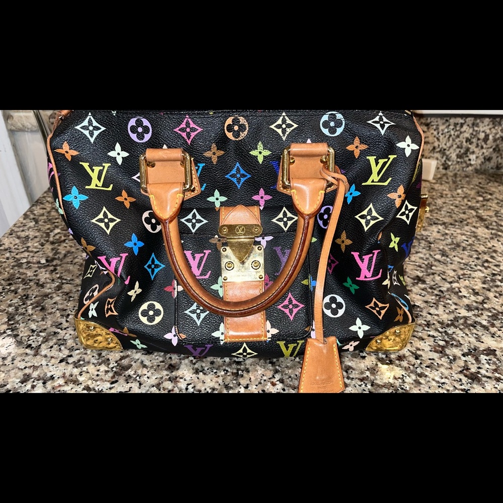 Louis Vuitton Speedy Handbag Monogram Multicolor